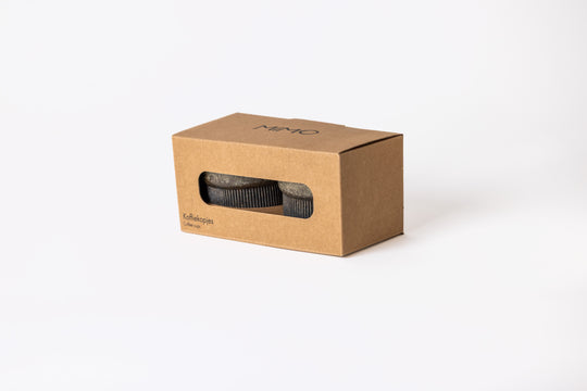 Japandi stijl koffiekopje Brewing Storm van Mimo Homeware. Set van 2 verpakt in een giftbox.