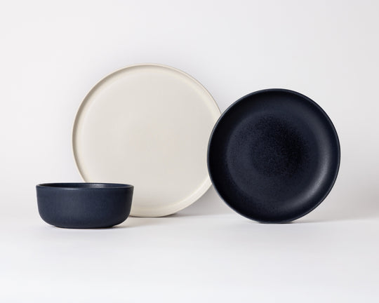 Serviesset | Dreamy Ivory & Midnight Blue | 3-delig