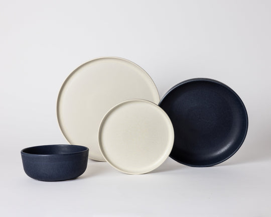 Serviesset | Dreamy Ivory & Midnight Blue | 4-delig